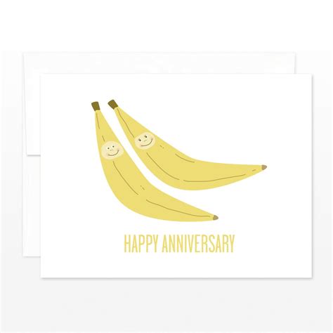 Funny Anniversary Card Bananas Anniversary Greeting Card