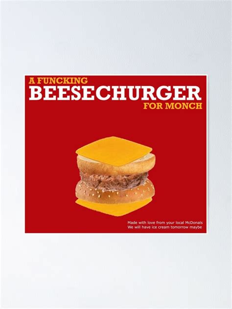 beesechurger poster  sale  elaitch redbubble