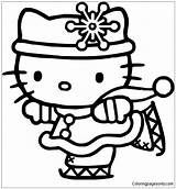 Kitty Hello Coloring Pages Christmas Skating Ice Color Printable Print Birthday Colouring Sheets Coloringpagesonly Cartoon Ballerina Cute Getcolorings Beautiful Boy sketch template