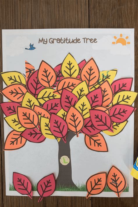 gratitude tree printable activity  kids  spy fabulous