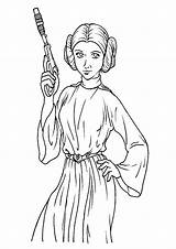 Leia Princess Drawing Wars Star Coloring Color Pages Kindpng sketch template