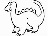 Dinosaur Coloring Cartoon Pages Easy Drawing Getdrawings Popular sketch template