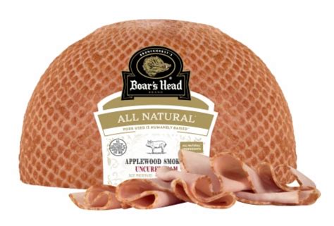 boars head  natural uncured smoked ham fresh sliced deli meat  lb king soopers