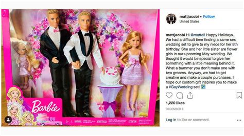 gay couple asks mattel to make same sex barbie wedding set they got a