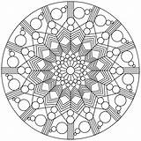 Geometric Mandala Coloring Pages Getdrawings sketch template