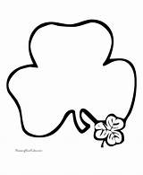 Coloring Shamrock Shamrocks Pages Printable Color Preschool St Outline Clip Butterflies Flowers Clover Clipart Easy Print Cliparts Patrick Patricks Library sketch template