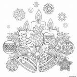 Coloriage Theme Boules Chandelles Bells Jingle Candles Mandala Narodzenie Snowflakes 123rf Dekoracje Swiateczne Boze Kulki Wiszace Kolorowanki Kolorowanka Druku Dzwonek sketch template