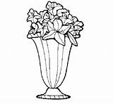 Vaza Flori Desene Colorat sketch template