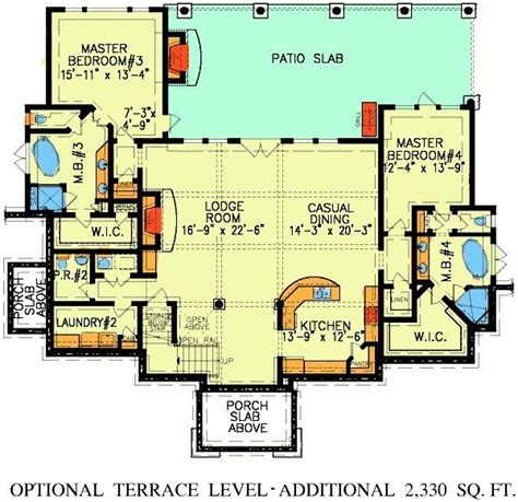 cool dual master bedroom house plans  home plans design