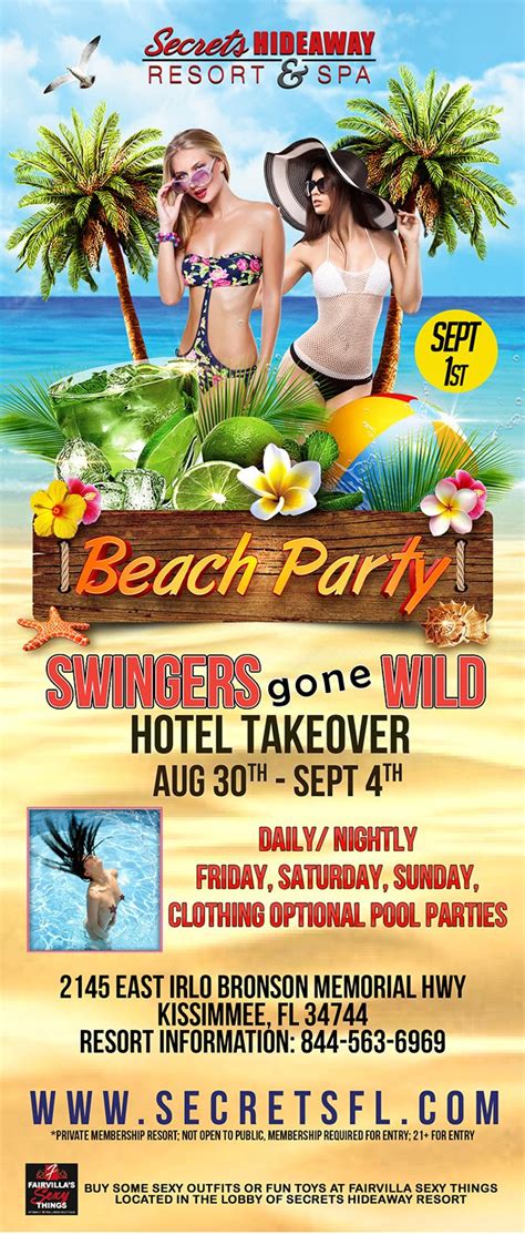 Events Beach Party Swingers Gone Wild Orlando Florida