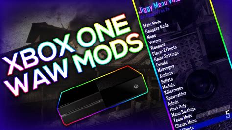 working     mod menu  waw xbox  xbox  youtube