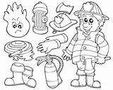 Ausmalbild Berufe Malvorlage Feuer Feuerwehrmann Kostenlose Bildnachweise sketch template