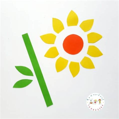 gorgeous sunflower paper craft  preschoolers