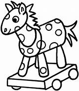 Kolorowanka Pau Colorir Desenhos Konik Cavalinho Biegunach Kolorowanki Pferd Juguetes Dibujo Juguete Ausmalbild Brinquedo Antigos Cowboy sketch template