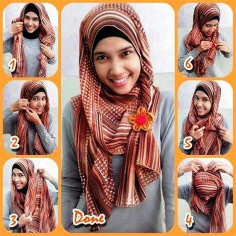 2 tutorial hijab pashmina segi empat simple dan praktis hijab