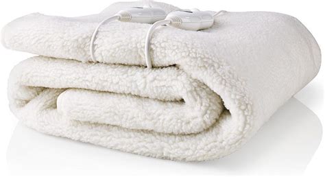 nedis elektrische deken onderdeken  personen    cm  warmte standen bolcom