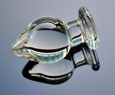59mm Large Size Pyrex Glass Anal Dildo Big Crystal Bead