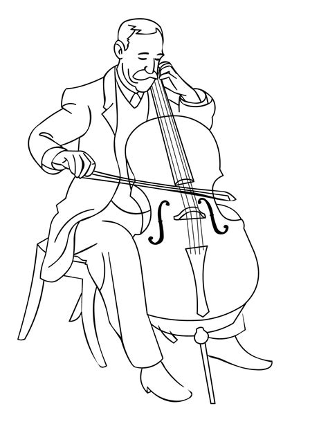 orchestra coloring page  getcoloringscom  printable colorings