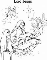 Jesus Coloring Birth Kids Printable Pages Christmas Worksheets Print Christ Pdf Popular Printables Santa Merry sketch template