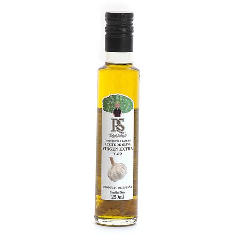 aceite de oliva virgen extra rs con ajo aceites rafael