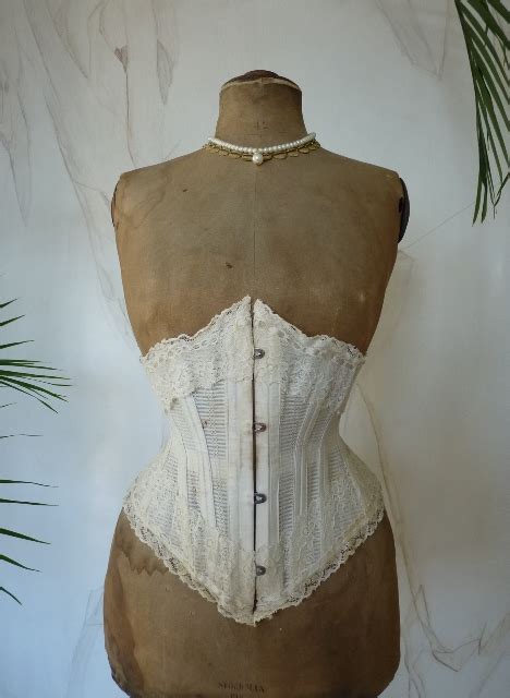 summer corset with original box ca 1898 antique