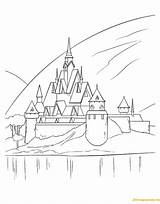 Coloring Frozen Pages Castle Elsa Arendelle Disney Beautiful Drawing Colouring Movie Ice Birthday Para Printable Print Kids Princess Castillo Colorear sketch template