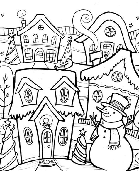 coloring pages winter coloring pages  kids winter vrogueco