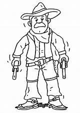 Cowboy Coloring Pages Printable Kids sketch template