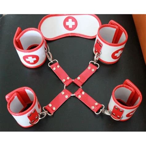 zerosky bdsm bondage erotic sexy nurse role play kit hand and ankle cuffs