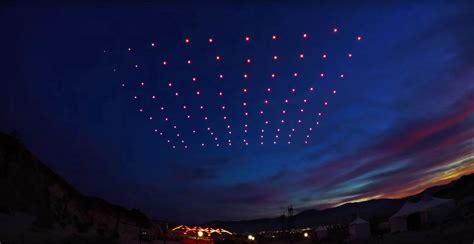 intels latest light show    faa approved drone swarm