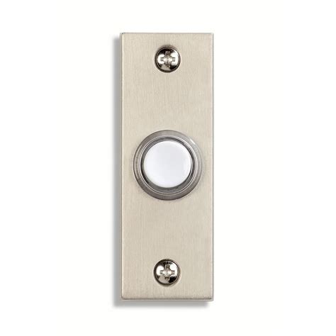 shop utilitech brushed nickel doorbell button  lowescom