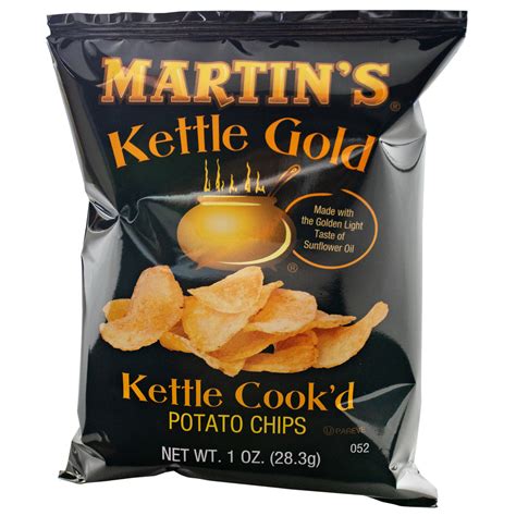 martins kettle gold  oz bag  kettle cookd potato chips case