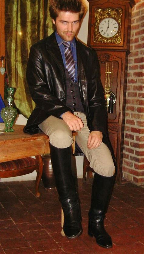 podobny obraz with images mens leather boots tall