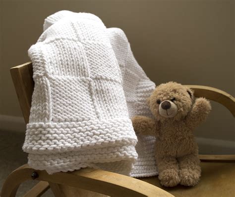 easy baby blanket knitting pattern
