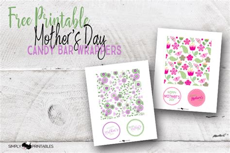 printable mothers day candy bar wrapper