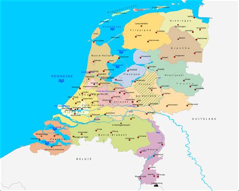 topografie nederland