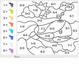 Coloring Math Subtraction Addition Worksheets Kindergarten Activities Preschool Number Fun Find sketch template
