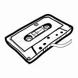 Cassette Kassette Gezeichnet Vector Casete Cinta Manos sketch template