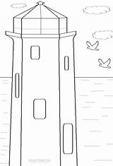 Lighthouse Coloring Pages Print Printable Lighthouses Children Kids Choose Board sketch template