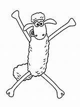 Shaun Oveja Sheep Coloringtop Farah sketch template