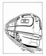 Train Coloring Pages Subway Printable Getcolorings Color sketch template