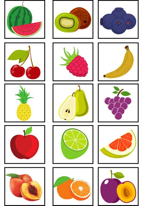 memory game fruits  vegetables card game teaching resources