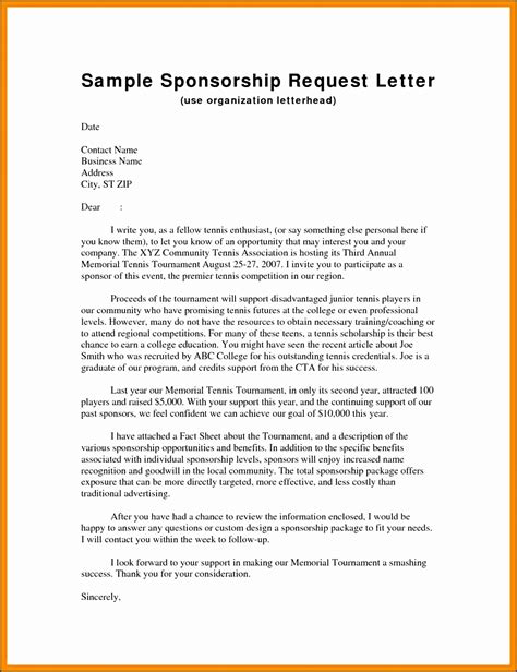 sponsorship letter template sampletemplatess sampletemplatess