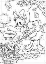 Coloring Garden Cleaning Pages Clean Printable Duck Daisy sketch template