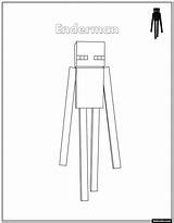 Enderman Galery Imprimé sketch template