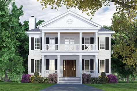plan nc colonial style house plan  main floor master suite colonial style house