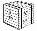 Clipart Crate Crates sketch template