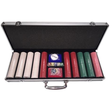 shop    piece clay poker chip set  carrying case