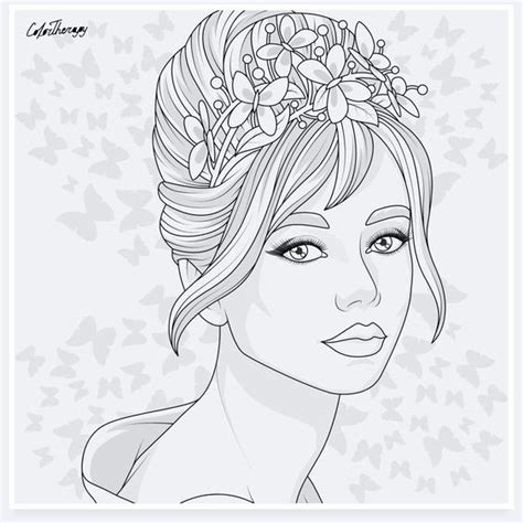 printable coloring pages  womens faces nursing student quotes