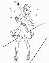 Coloring Barbie Pages Fashion Fashionista Popular sketch template